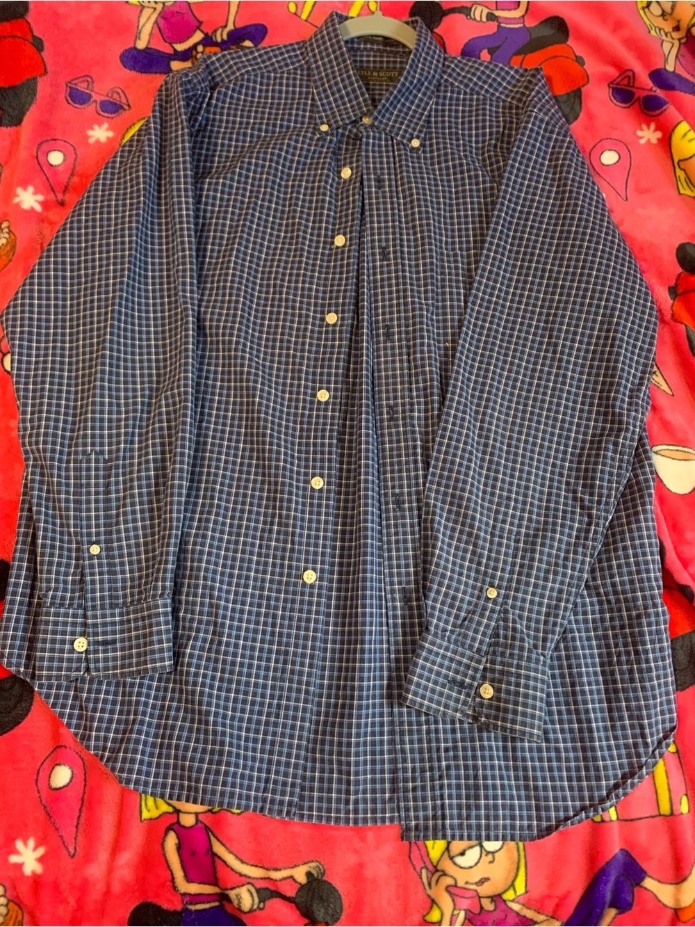 Vintage Lyle & Scott Scotland Plaid Button-Down Shirt
